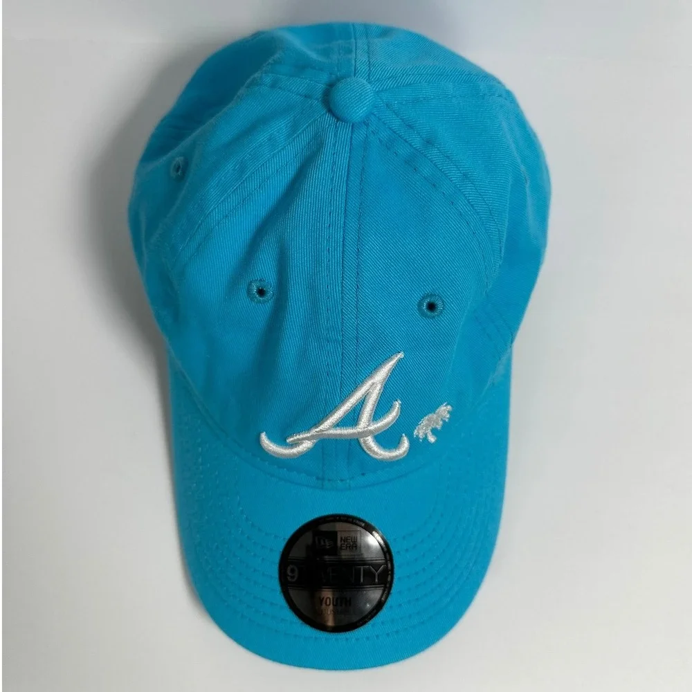 New Era Youth Atlanta Braves Baseball Cap Adjustable Blue 9TWENTY